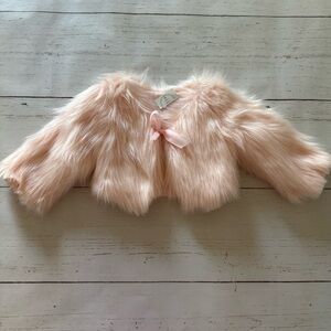 Pink Faux Fur Baby Jacket